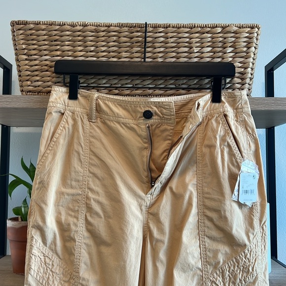 NWT Free People Mid-Rise Lucid Dreams Cargo Straight Leg Cotton Track Pant, 8 - Picture 9 of 12